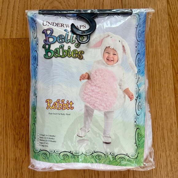 Underwraps Baby Bellies Halloween Costume Bunny Rabbit 18-24 Month - Picture 1 of 4